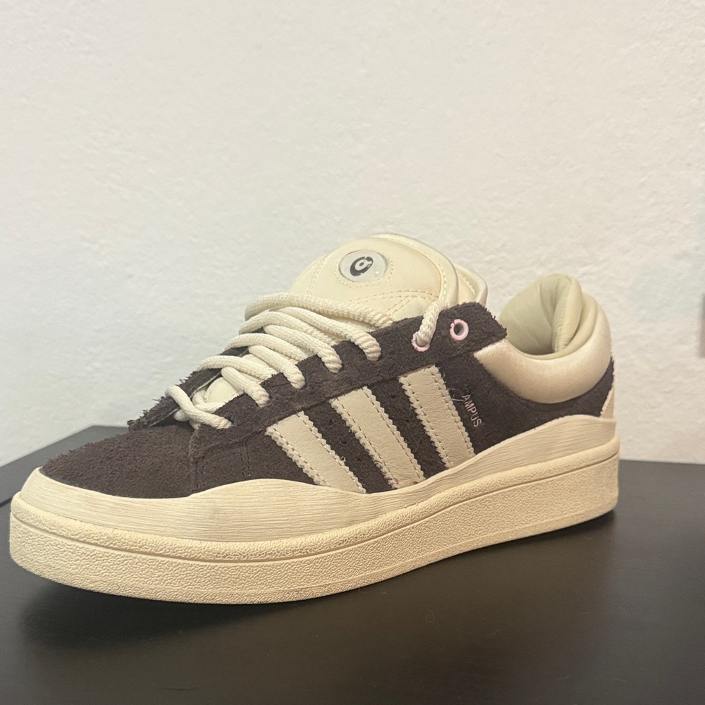 Adidas Cream and Brown Sneakers